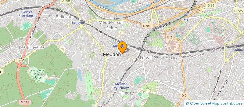 localisation de l'entreprise YAKIN à MEUDON