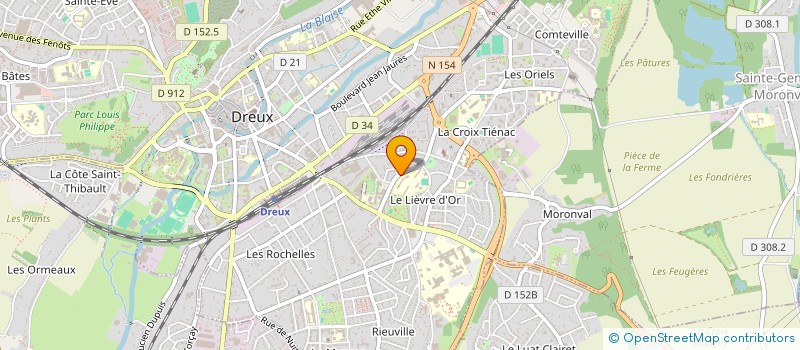 localisation de l'entreprise YAKS ENTREPRISE à DREUX