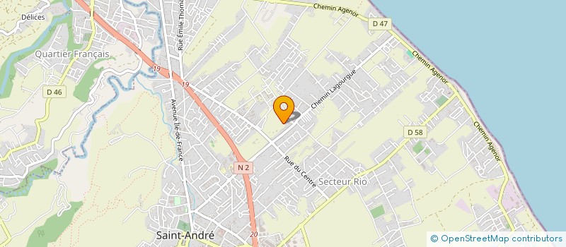 localisation de l'entreprise YALAE à SAINT-ANDRE