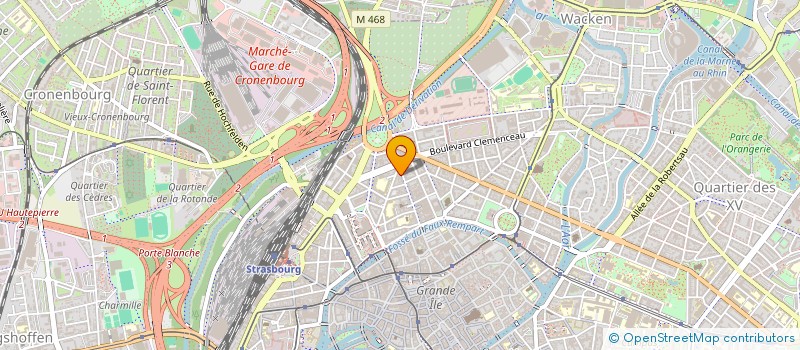 localisation de l'entreprise YALAU à STRASBOURG