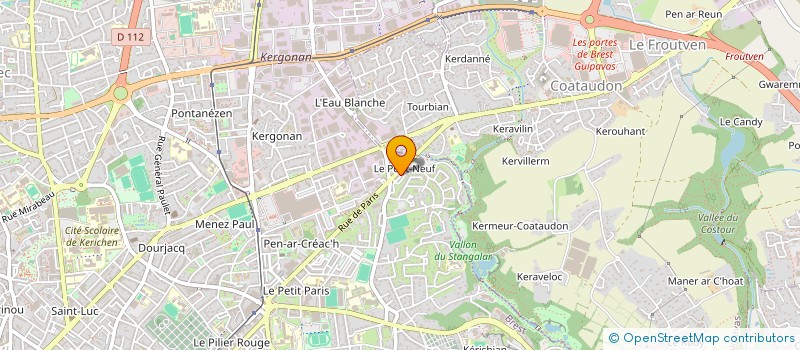 localisation de l'entreprise YALI SECURITE à BREST
