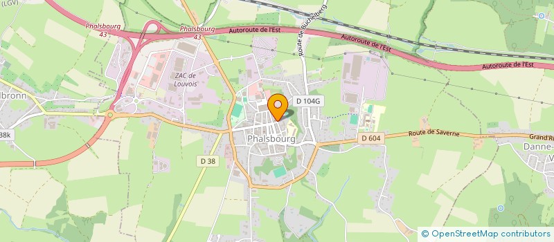 localisation de l'entreprise YALIA  PHALSBOURG