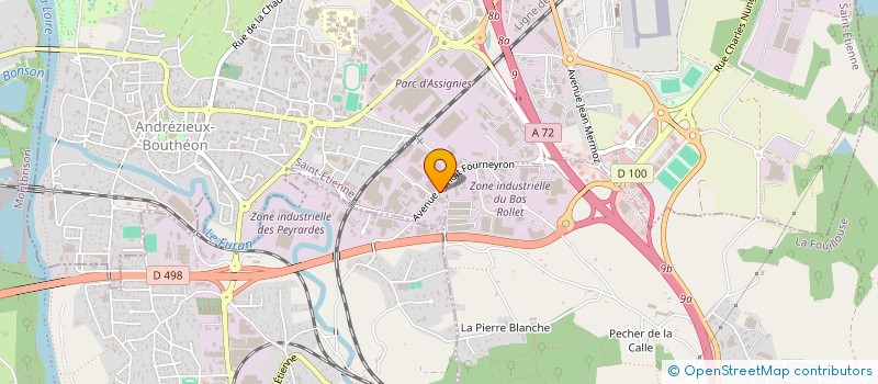 localisation de l'entreprise YALLA  ANDREZIEUX-BOUTHEON