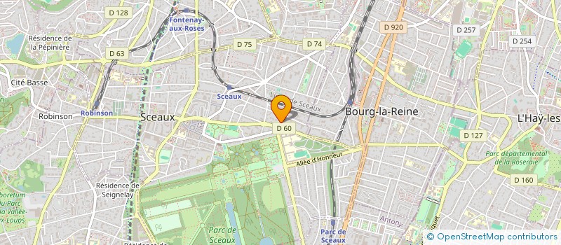 localisation de l'entreprise YALLA à SCEAUX