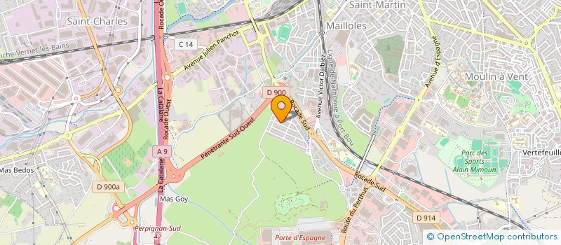 localisation de l'entreprise YALLEJOC  PERPIGNAN