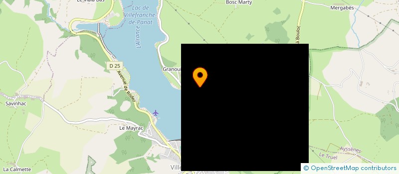 localisation de l'entreprise YALOER SNACKING & LOISIRS  VILLEFRANCHE-DE-PANAT