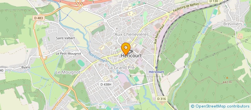 localisation de l'entreprise YALTIN BAT  HERICOURT