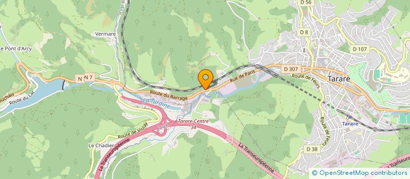 localisation de l'entreprise YAM AUTO PIECES 69  TARARE