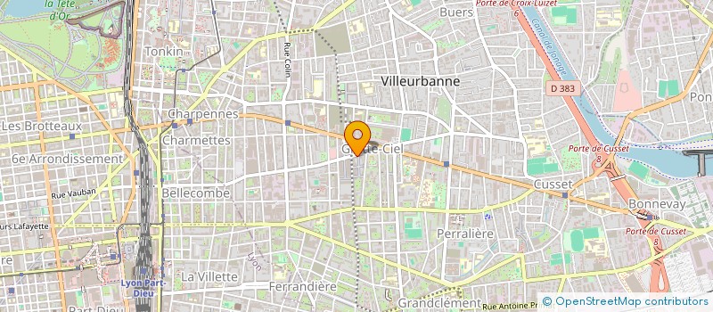 localisation de l'entreprise YAM YAM LYON  VILLEURBANNE