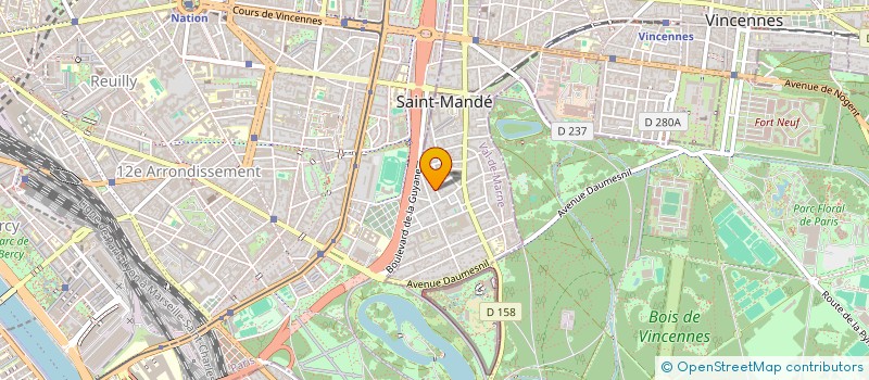 localisation de l'entreprise YAMA à SAINT-MANDE