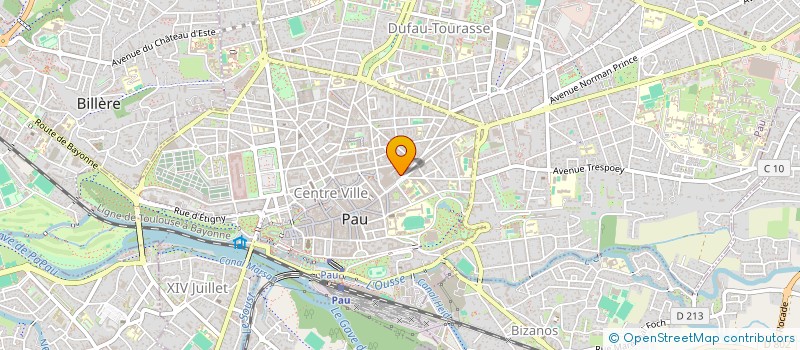 localisation de l'entreprise YAMA STE à PAU