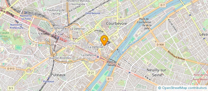 localisation de l'entreprise YAMANAT à COURBEVOIE
