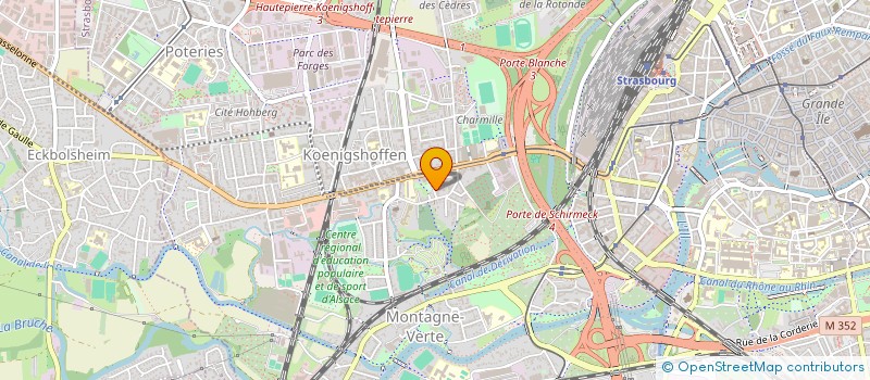 localisation de l'entreprise YAMANN à STRASBOURG