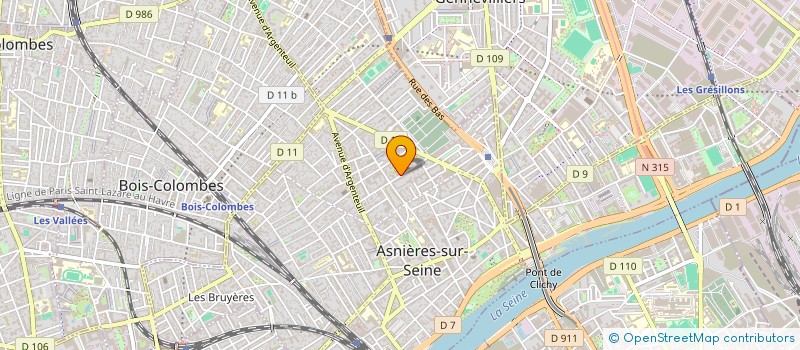 localisation de l'entreprise YAMASAM à ASNIERES-SUR-SEINE