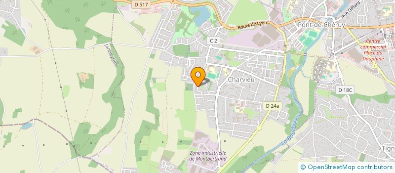 localisation de l'entreprise YAMAU  CHARVIEU-CHAVAGNEUX