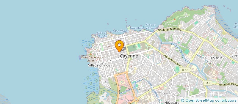 localisation de l'entreprise YAMAZONE à CAYENNE