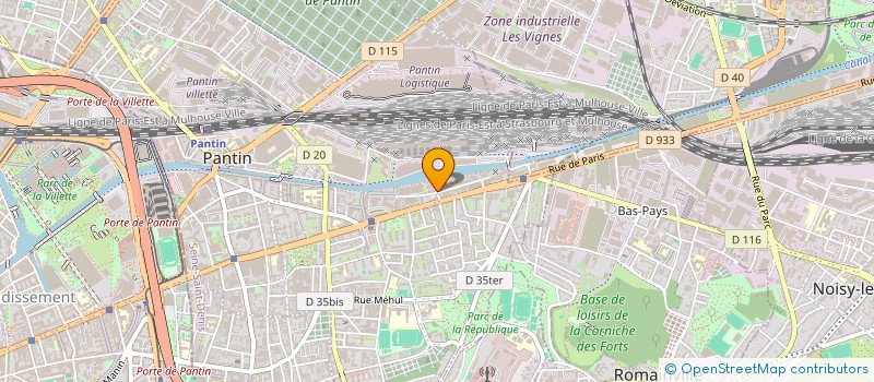 localisation de l'entreprise YAME à PANTIN