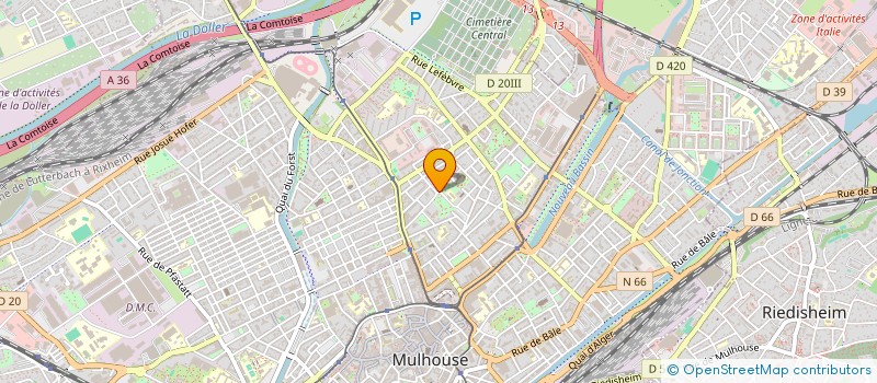 localisation de l'entreprise YAME  MULHOUSE