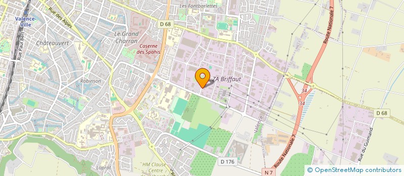 localisation de l'entreprise YAMECA à VALENCE