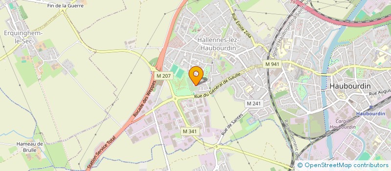 localisation de l'entreprise YAMEDDAH  HALLENNES-LEZ-HAUBOURDIN