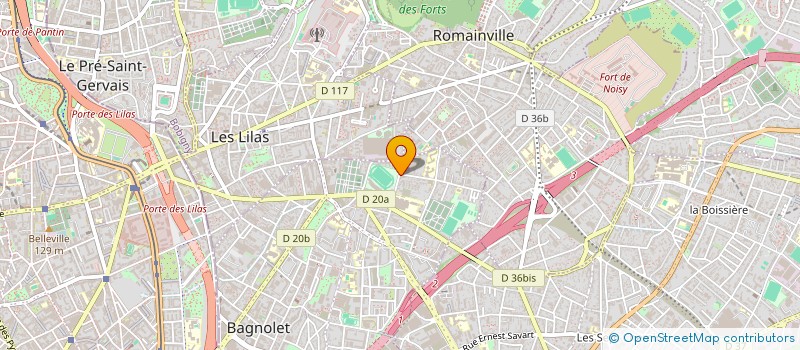 localisation de l'entreprise YAMEK à BAGNOLET