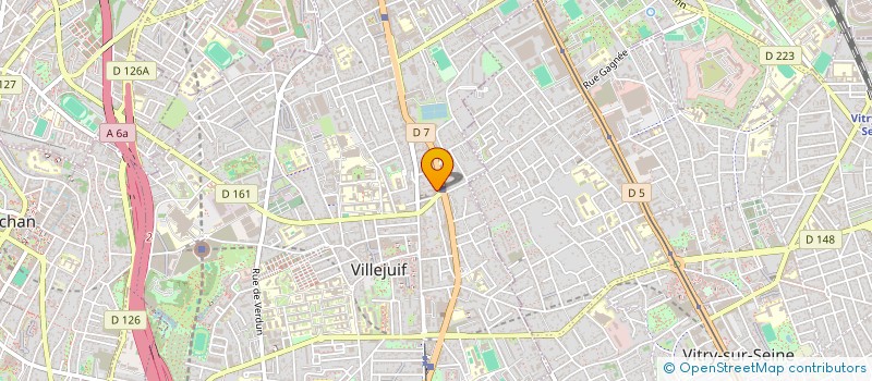 localisation de l'entreprise YAMENTA PROD  VILLEJUIF