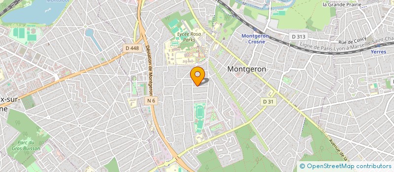 localisation de l'entreprise YAMERISS à MONTGERON