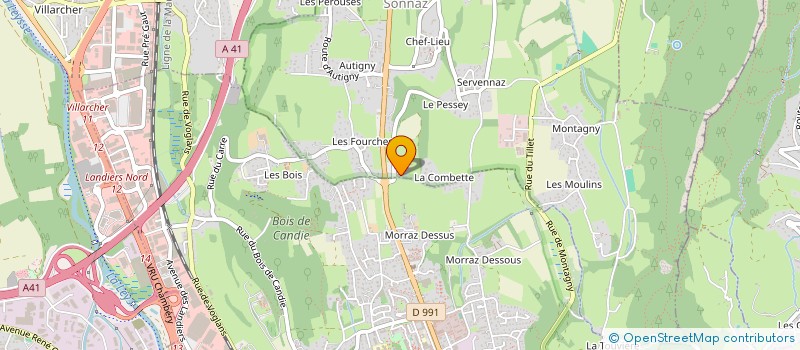 localisation de l'entreprise YAMIC FRERES  SONNAZ