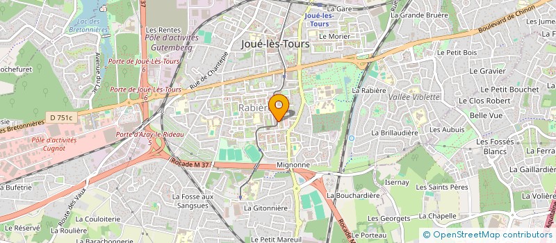 localisation de l'entreprise YAMINA à JOUE-LES-TOURS