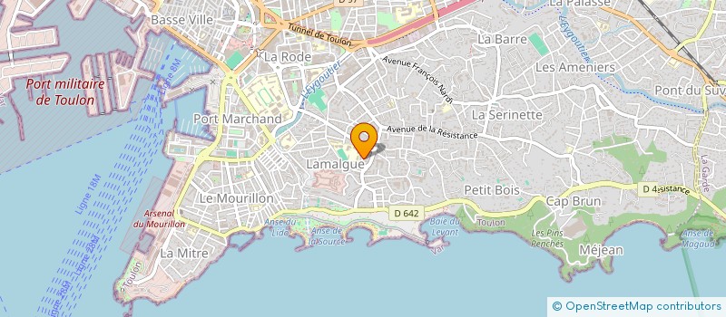 localisation de l'entreprise YAMINA  TOULON