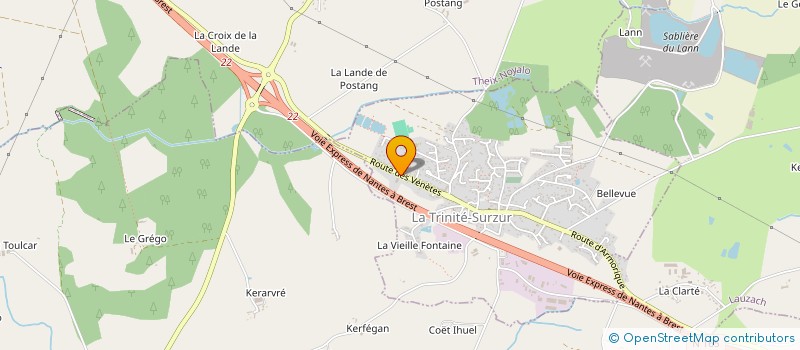 localisation de l'entreprise YAMO  LA TRINITE-SURZUR