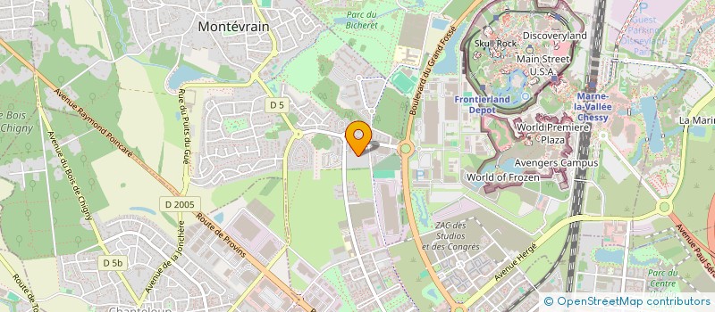 localisation de l'entreprise YAMS CAB  MONTEVRAIN