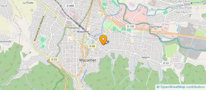 localisation de l'entreprise YAN  MAZAMET