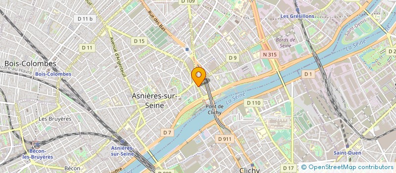 localisation de l'entreprise YAN à ASNIERES-SUR-SEINE