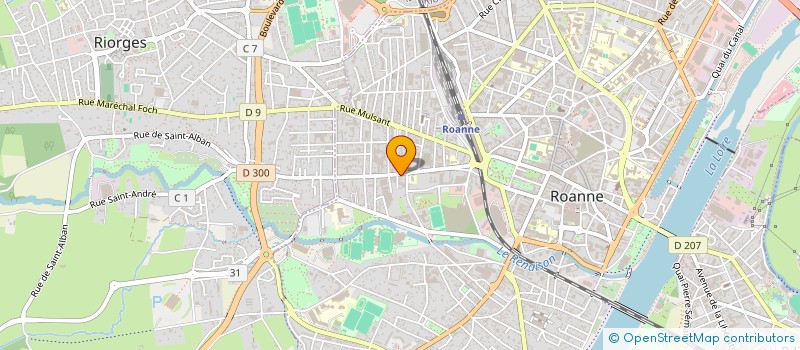 localisation de l'entreprise YAN COUPE à ROANNE