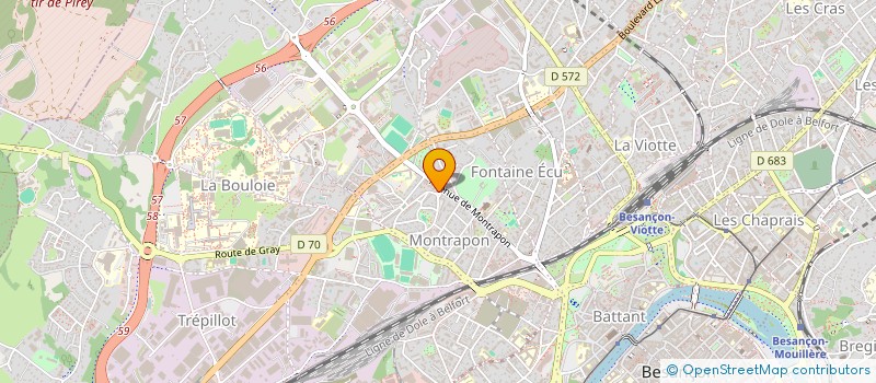 localisation de l'entreprise YAN EPICERIE à BESANCON