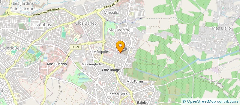 localisation de l'entreprise YAN ET CAT  PERPIGNAN