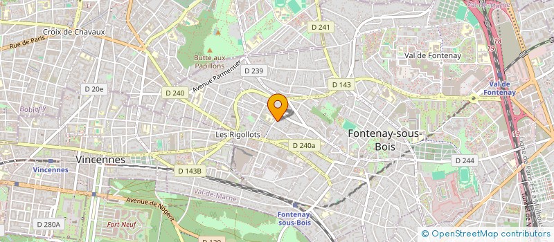 localisation de l'entreprise YANA à FONTENAY-SOUS-BOIS