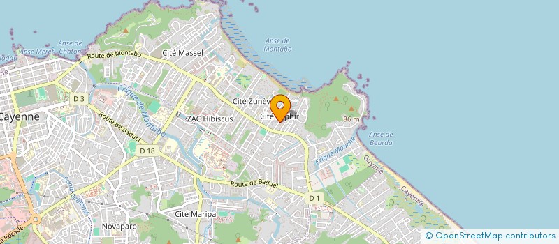 localisation de l'entreprise YANA EVENT'S  CAYENNE