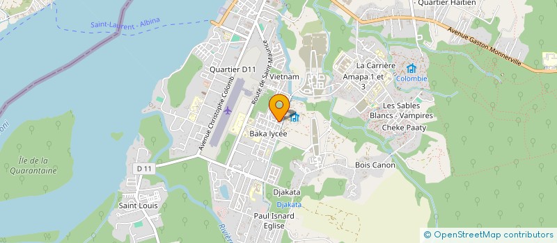 localisation de l'entreprise YANA INSERTION à SAINT-LAURENT-DU-MARONI