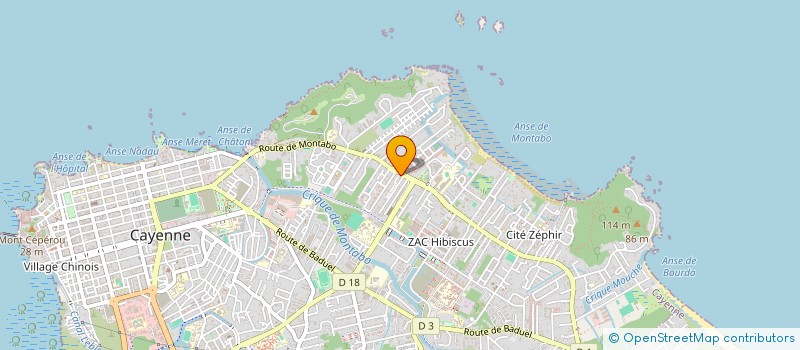 localisation de l'entreprise YANA PISCINE SERVICE à CAYENNE