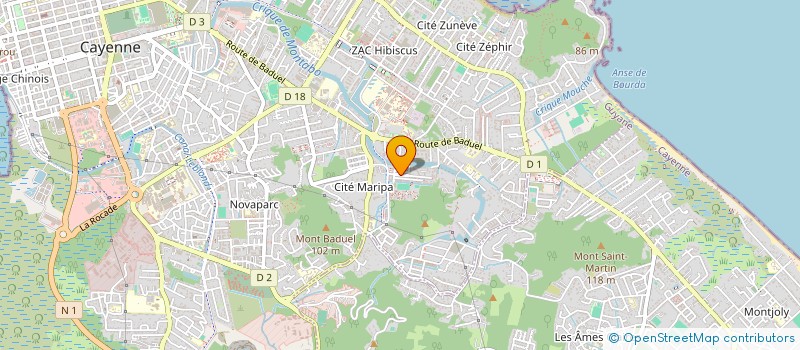 localisation de l'entreprise YANA VAL AMAZONIE  CAYENNE