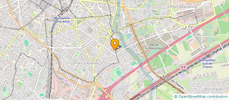 localisation de l'entreprise YANAJ à MONTPELLIER