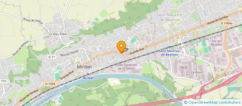 localisation de l'entreprise YANAR à MIRIBEL