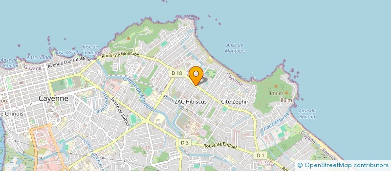 localisation de l'entreprise YANASOL  CAYENNE