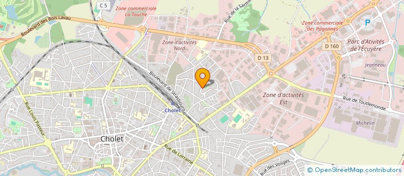 localisation de l'entreprise YANATEK  CHOLET