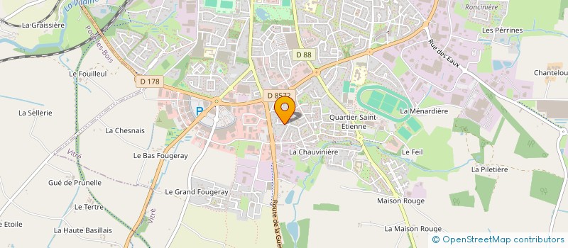 localisation de l'entreprise YANATIS  VITRE