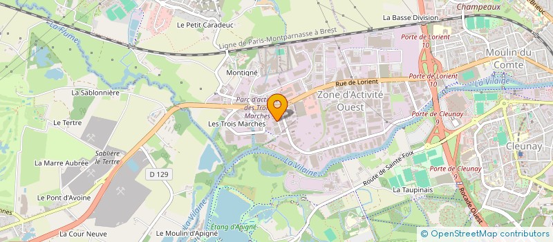 localisation de l'entreprise YANEO à VEZIN-LE-COQUET