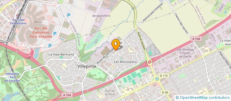localisation de l'entreprise YANG à VILLEPINTE
