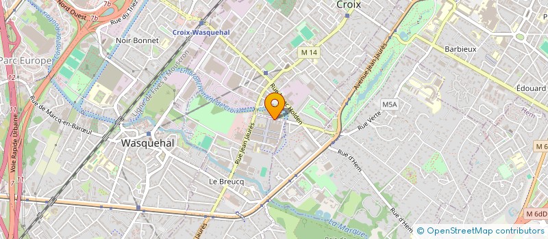 localisation de l'entreprise YANG & FRERES  VILLENEUVE D'ASCQ